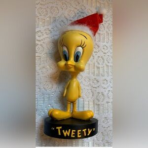 Tweety Santa Christmas Bobblehead 1995 NIB